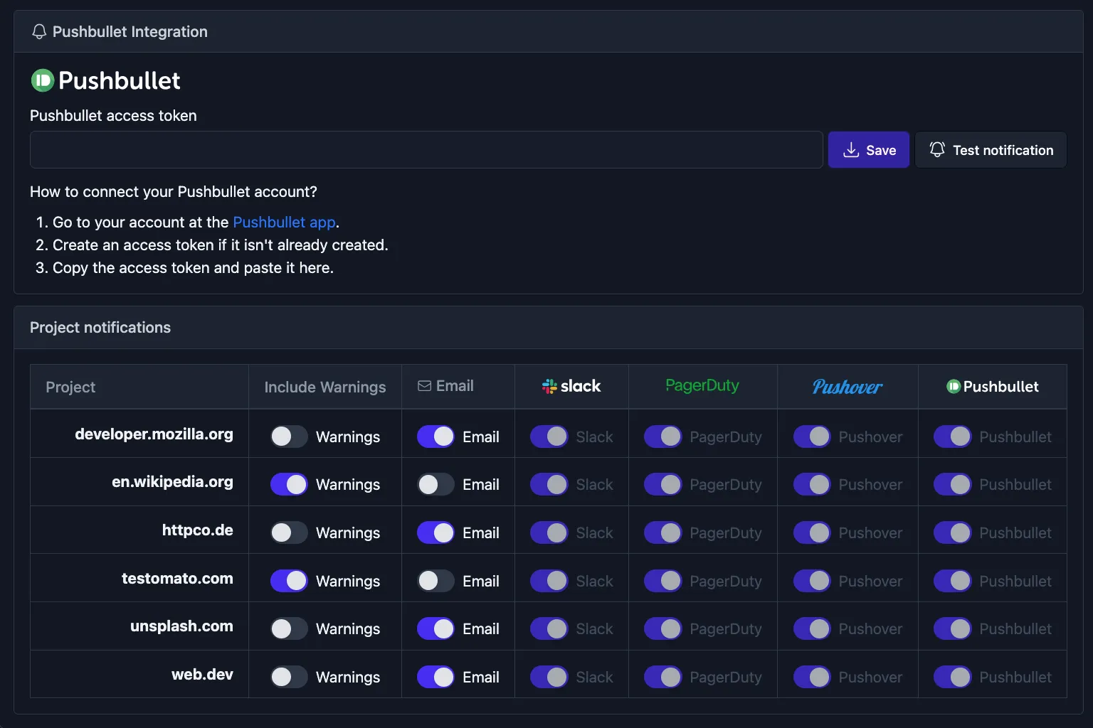 Instant alerts and integrations
