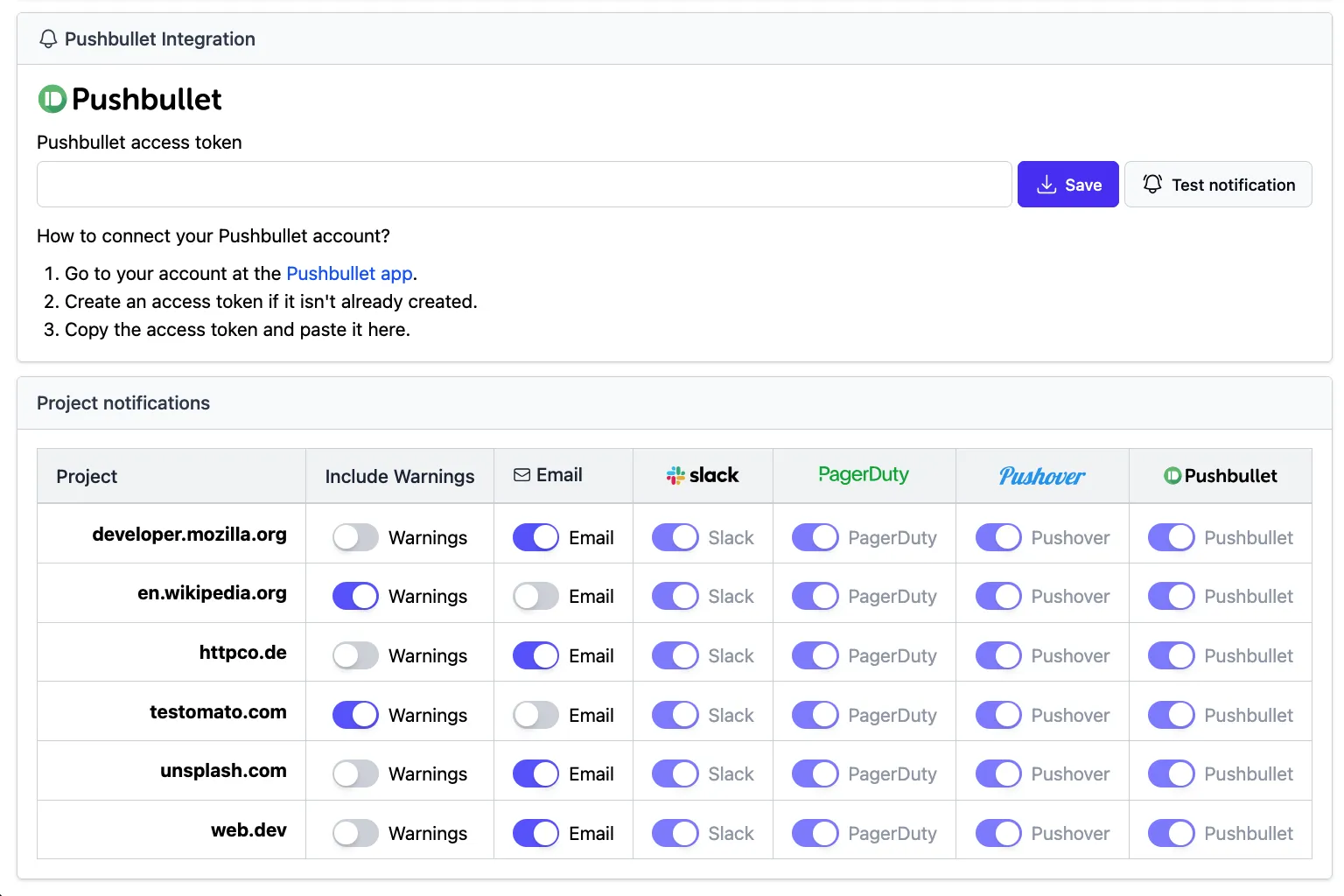 Instant alerts and integrations